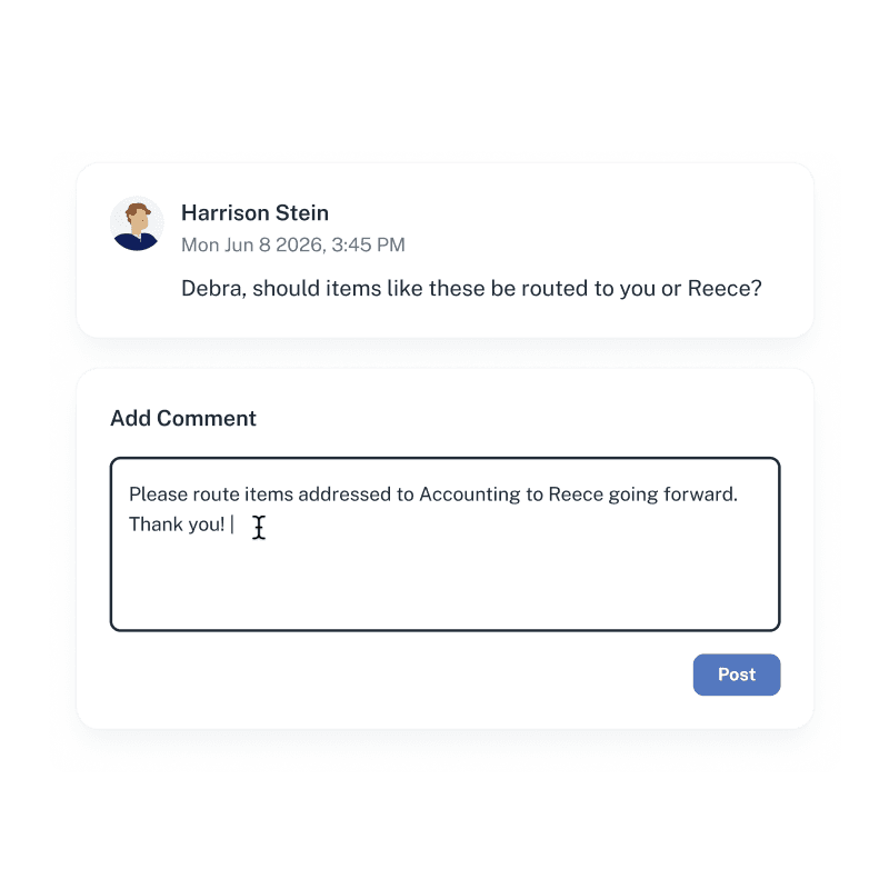 Comments about item received